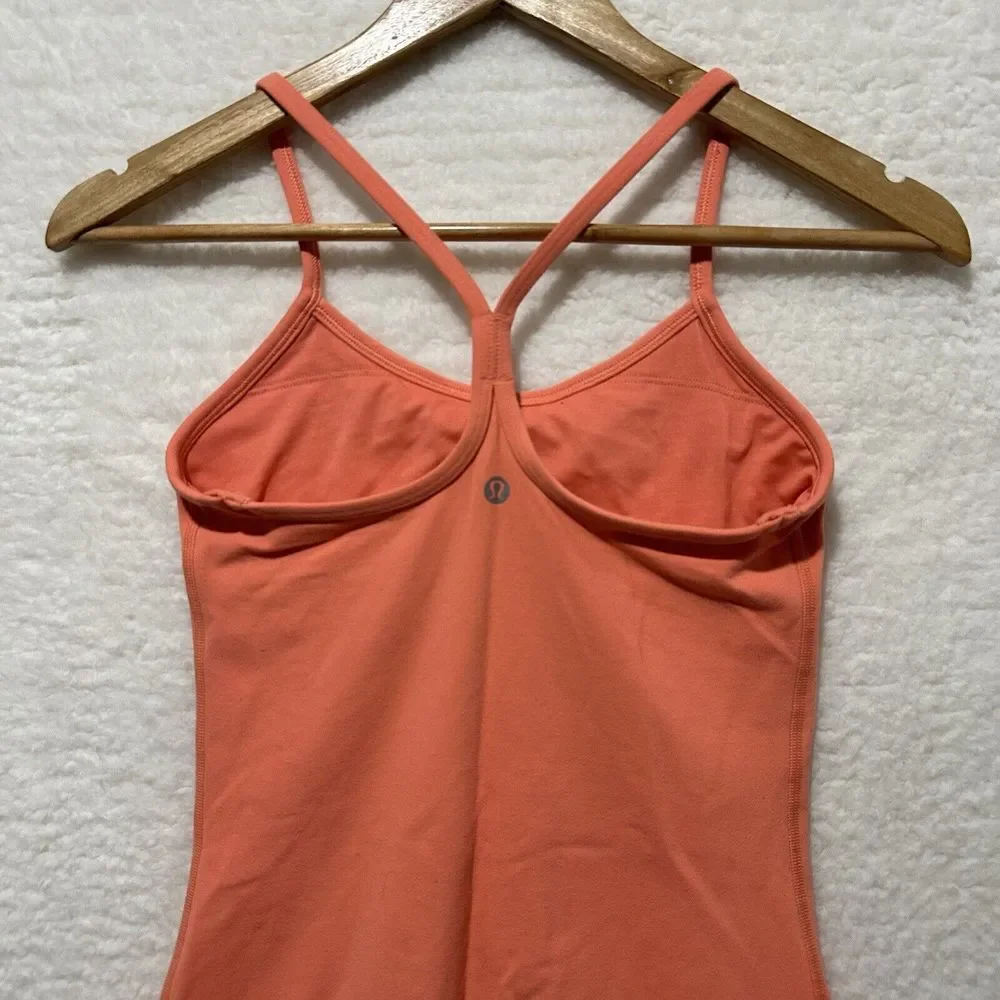 Lululemon Power‎ Y Tank *Luon Coral Women's Size 4
